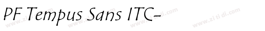 PF Tempus Sans ITC字体转换